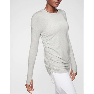 Athleta Long Ruched Sweatshirt